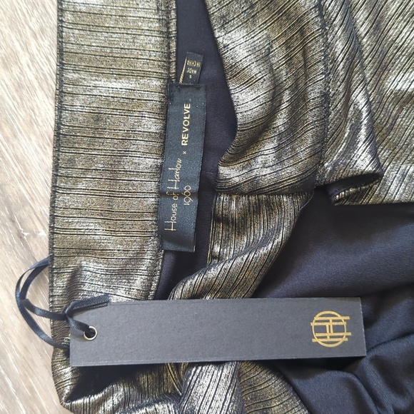 NWT House of Harlow 1960 x Revolve metallic wrap skirt - Picture 5 of 6